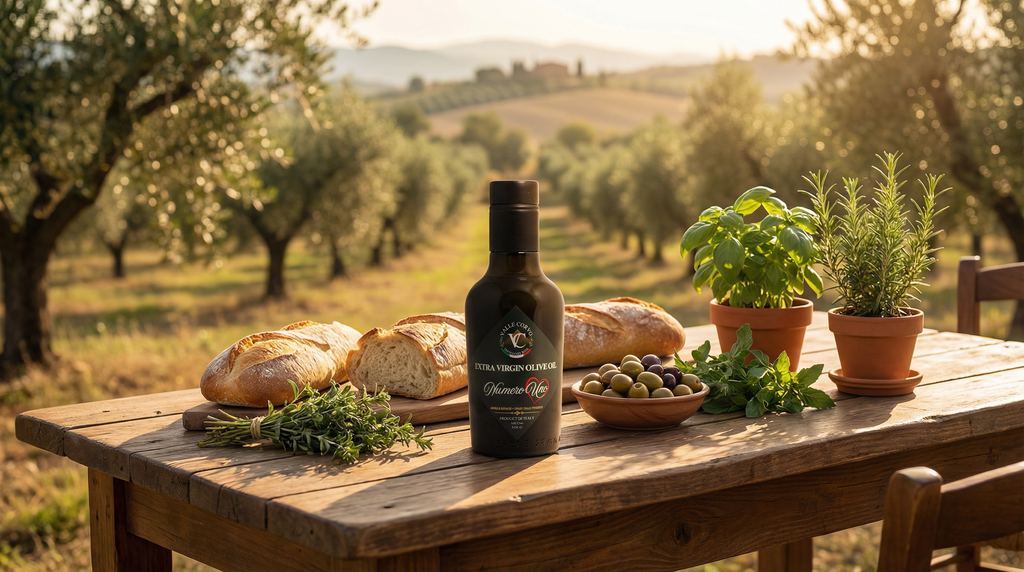 Filtered - 250 ml - 8.5 FL Oz - Valle Corvo - Polyphenol Rich - Extra Virgin Olive Oil - Single Estate - First Cold Pressed