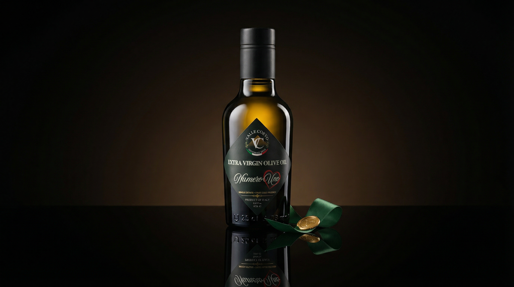 Filtered - 250 ml - 8.5 FL Oz - Valle Corvo - Polyphenol Rich - Extra Virgin Olive Oil - Single Estate - First Cold Pressed